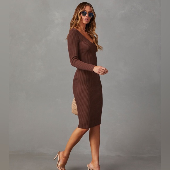 EUC Vici Wickson Ribbed Midi Sweater Dress - Picture 8 of 8